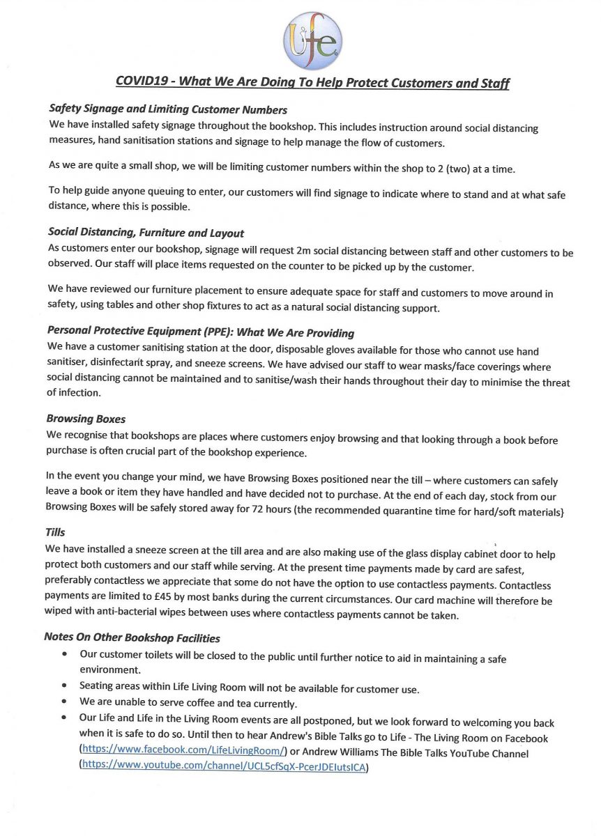 COVID19 - What We Are Doing